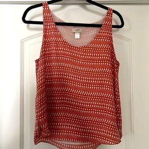 Loft Printed Work Top - Medium Petite
